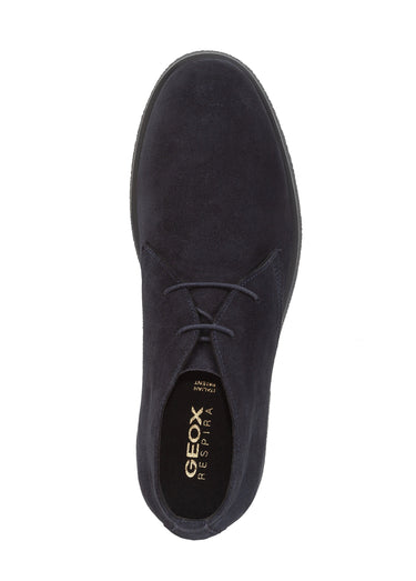 Bottines à lacets style desert boots Bleu Marine