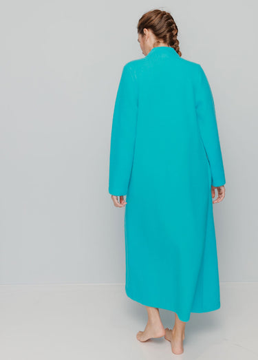 Peignoir zippé maille Courtelle® Vert