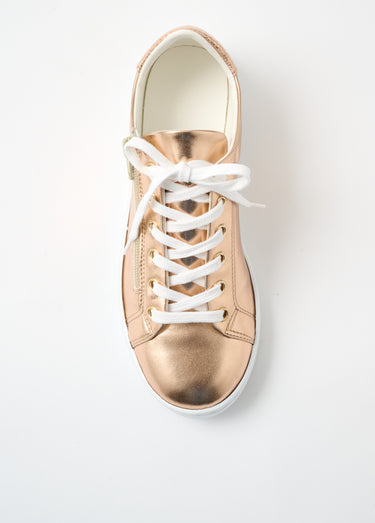 Baskets vegan à semelles compensées Rose Irise