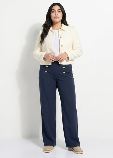 Veste courte esprit couture Ecru