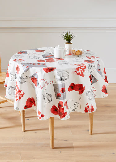 Nappe toile cirée imprimé fleuri Imprime
