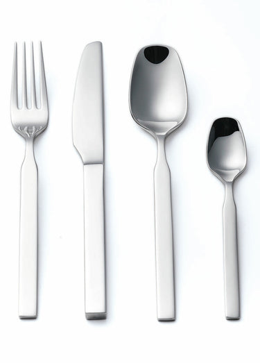 Ménagère 24 pièces en acier, Daphné Argent