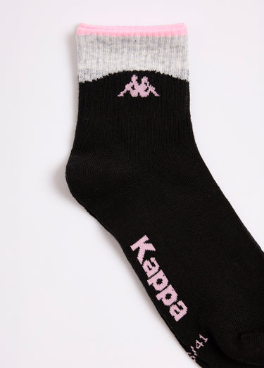 Chaussettes de sport à côtes, fantaisie Assortis Gris