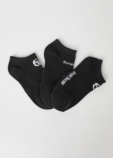 Lot de 3 Chaussettes basses avec logo Noir