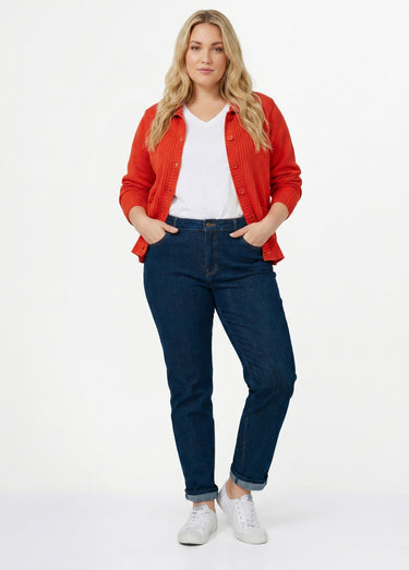 Veste gilet court épais Framboise