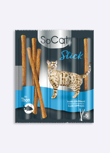 Sticks pour chat, recette sans céréales, Thon