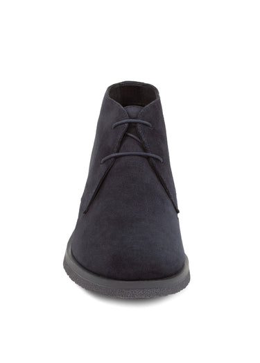 Bottines à lacets style desert boots Bleu Marine