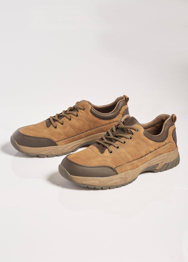 Baskets plein air style sportswear Marron