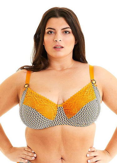 Soutien-gorge à armatures Imprime Jaune