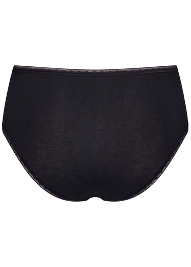 Culottes maxi taille haute, Go Organic Noir Lot2