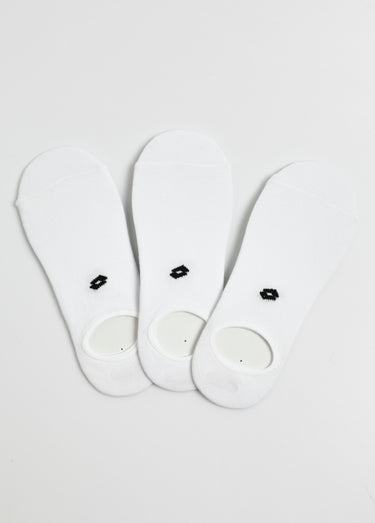 Socquettes discrètes bande anti glisse Blanc