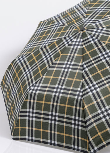 Parapluie automatique imprimé carreaux Vert