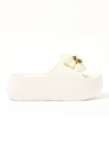 Mules compensées noeud Blanc