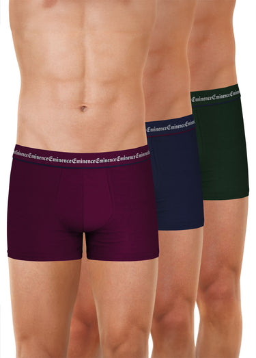 Boxers unis pour homme, Business Bordeaux/Marine/Vert