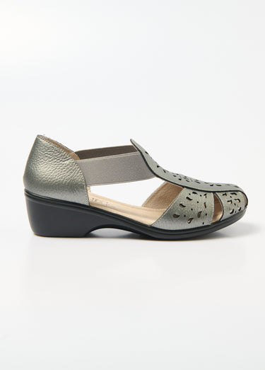 Sandales élastiquées largeur confort Bronze