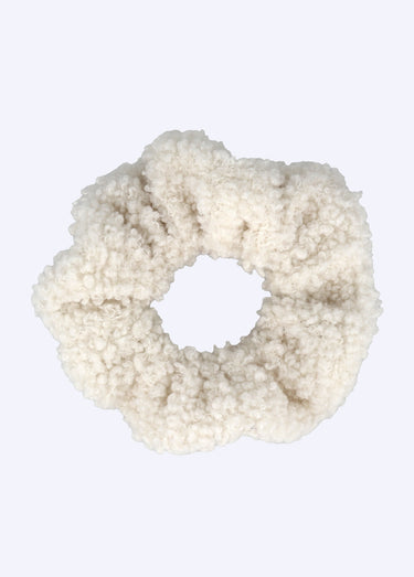 Chouchou pour les cheveux en bouclette Blanc