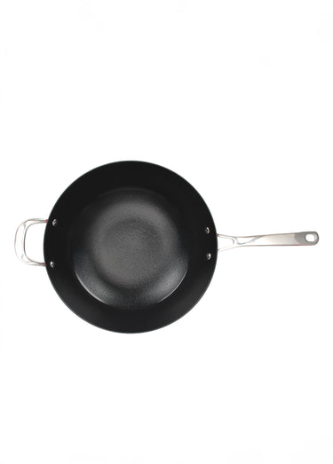Wok 32cm fonte tous feux antiadhésive Rouge