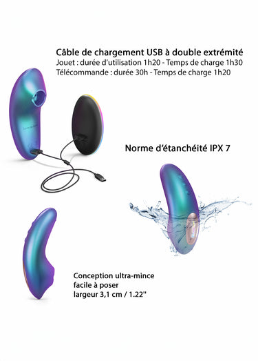 Sextoy clitoridien télécommandé DREAMER Turquoise