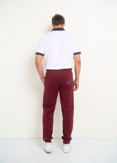 Pantalon de jogging molleton pour homme Bordeaux