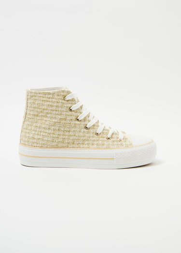 Baskets montantes en toile fantaisie Dore
