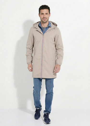 Parka longue déperlante tendance Beige
