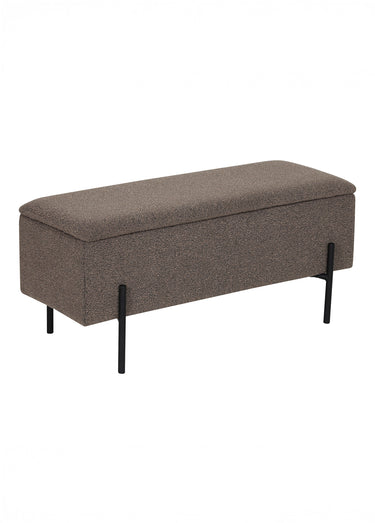 Banc bouclette coffre de rangement, 2M Marron