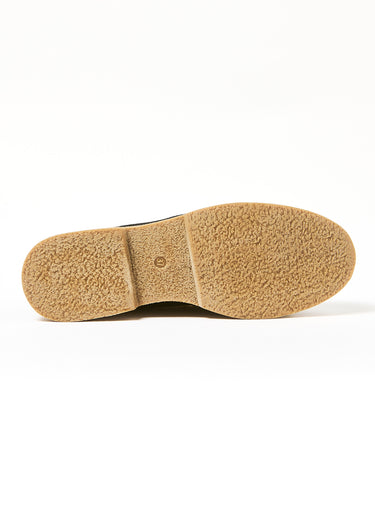 Mocassins fourrés semelle aspect crêpe Noir
