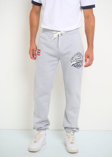 Pantalon de jogging avec logos Gris Melange