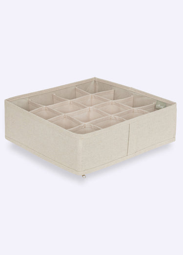 Rangement tiroirs 16 compartiments Beige