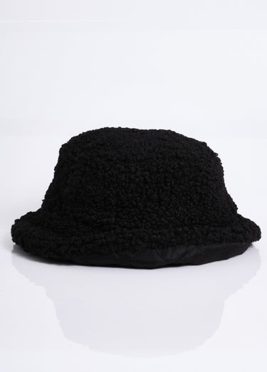 Bob réversible maille bouclette/matelassé Noir