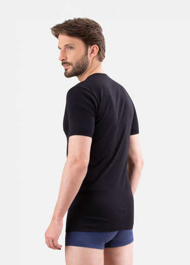 T-shirt basique homme Noir