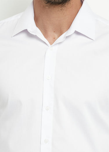 Chemise classique homme col standard Blanc