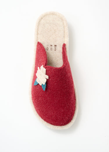Mules feutrine largeur confort application fantaisie Bordeaux