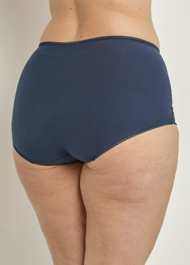 Gaine-culotte taille haute dentelle, LOVELY LACE Marine