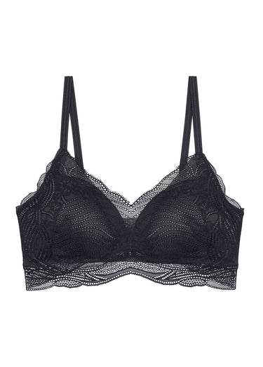 Soutien-gorge rembourré dentelle Noir