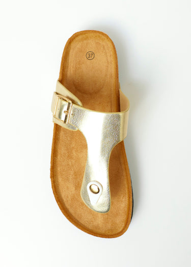 Mules entredoigts avec semelle ergonomique Dore