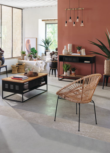 Suspension tendance métal 5 lampes JAKE Noir