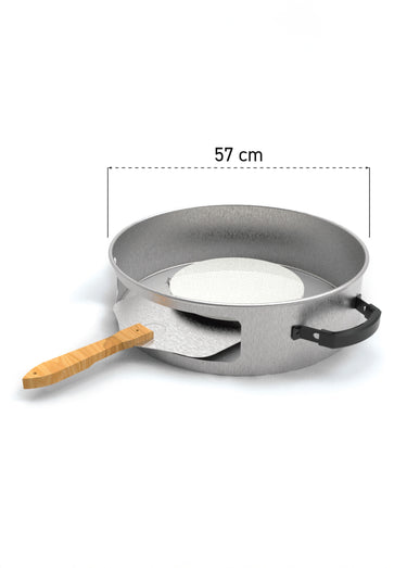 Four à pizza pour barbecue au charbon Gris