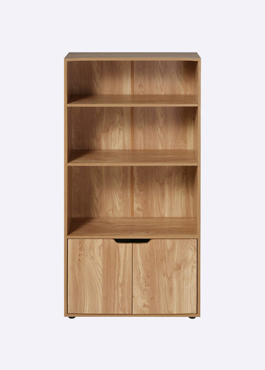 MODU Etagère 3 niveaux + 2 portes Marron