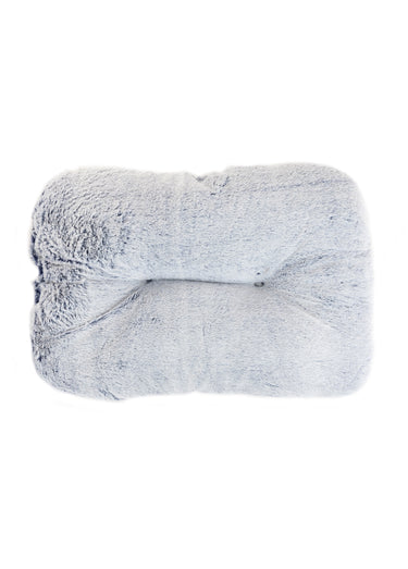 Matelas velours peluche pour animaux Gris