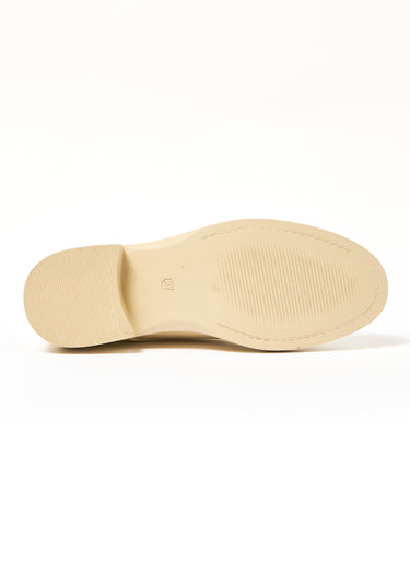 Derbys semelle épaisse ton sur ton Beige