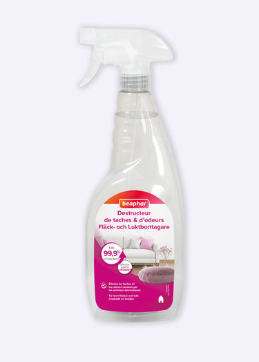 Spray anti taches et odeurs pour animaux Blanc