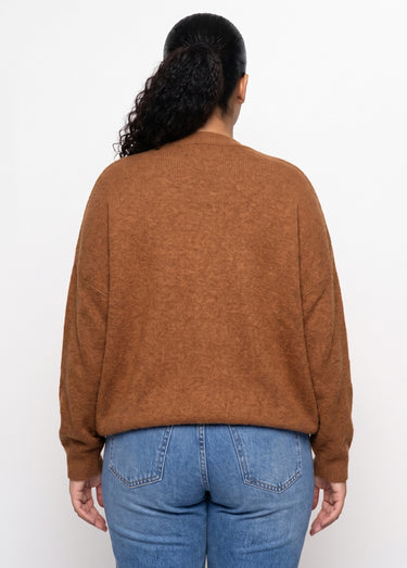 Gilet doux chaud tendance avec alpaga Camel