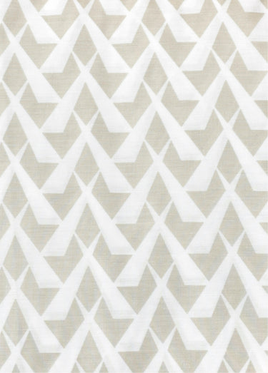 Parure de lit 4 pièces percale avec drap plat, lignes Imprime Blanc