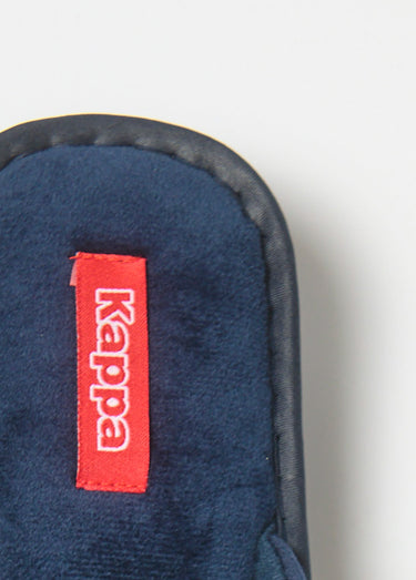 Chaussons mules logo Bleu