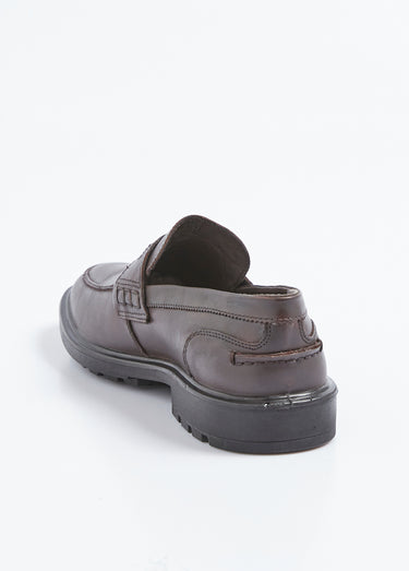 Mocassins cuir avec semelle antidérapante Marron