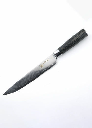Couteau à trancher acier 32,5cm Damarus Noir