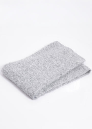 Echarpe chaude en maille mousseuse Gris