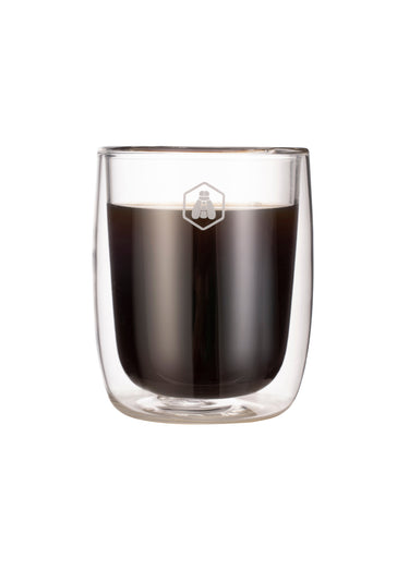 Set 2 tasses 25cl verre double paroi Blanc