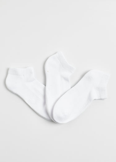 Lot de 3 Socquettes bouclette, clair Blanc